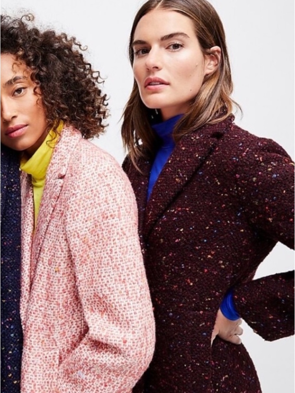 J. Crew Daphne topcoat in burgundy multicolor tweed - Picture 2 of 8